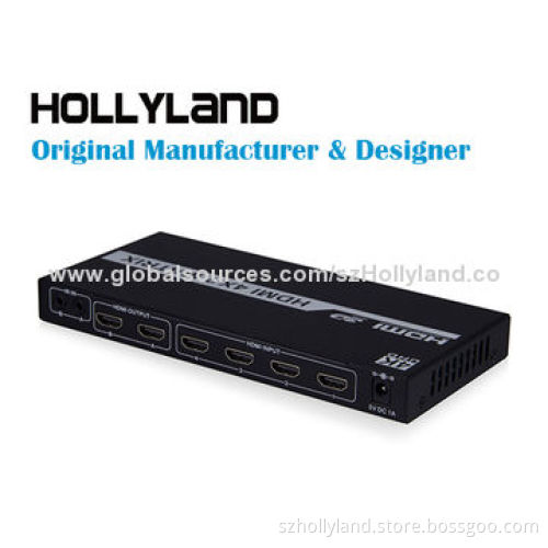 Hollyland HDMI Switch 4x2 up to Ultra HD 4K x 2K with IR Remote ControlNew